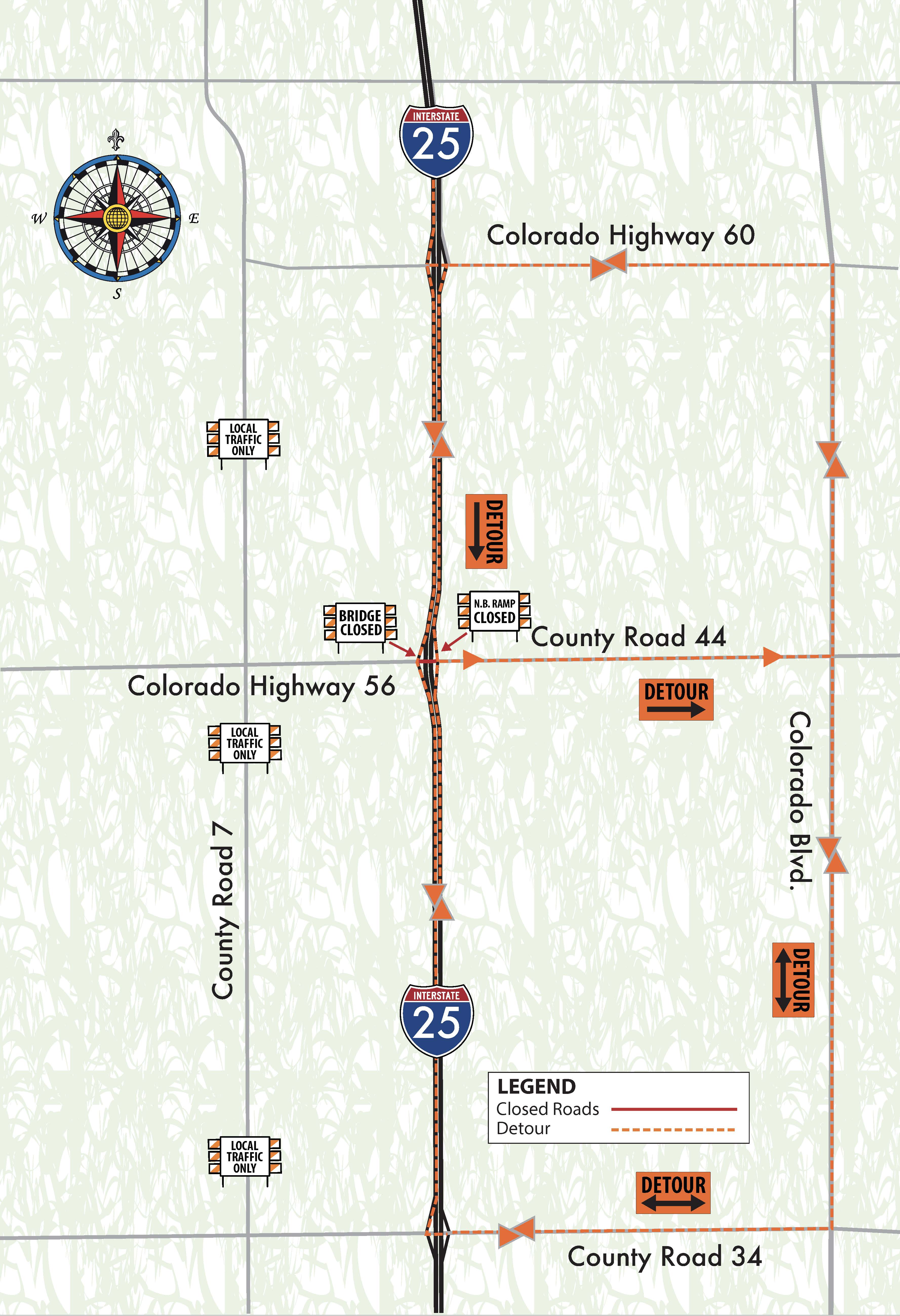 CO56 At I 25 CLOSURE 140day Map UPDATED4 Jpg Colorado Department Of CO56 At I 25 CLOSURE 140day Map UPDATED4 